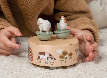 Little Dutch® Mozgó figurás zenedoboz - Little Farm - Little Dutch - Babajátékok - OduStore