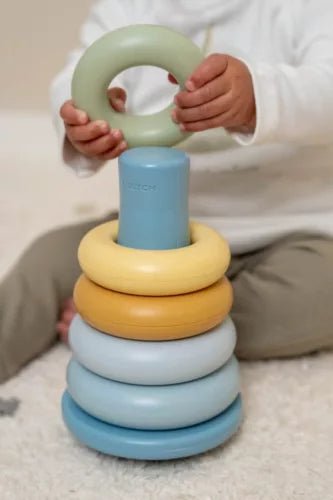 Little Dutch® Műanyag Montessori torony - Kék - Little Dutch - Készségfejlesztők - OduStore