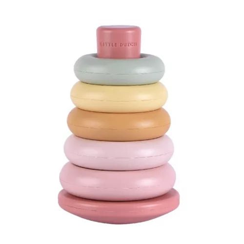 Little Dutch® Műanyag Montessori torony - pink - Little Dutch - Készségfejlesztők - OduStore