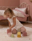 Little Dutch® Poharas toronyépítő - Pink - Little Dutch - Készségfejlesztők - OduStore