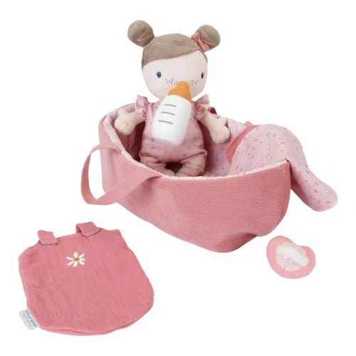 Little Dutch® Rosa baba mózeskosárban - Little Dutch - Gyerekjátékok - OduStore