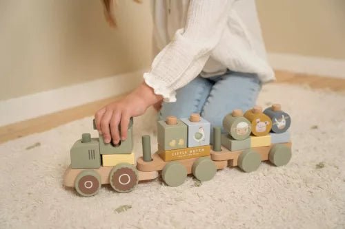 Little Dutch® Traktor építőelemekkel - Little Farm - Little Dutch - Készségfejlesztők - OduStore