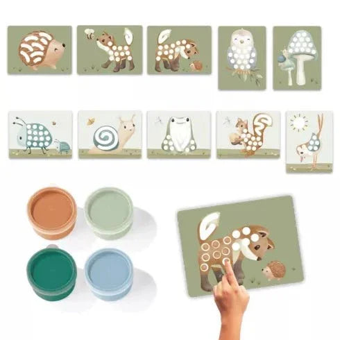 Little Dutch® Ujjfestő készlet - Forest Friends - Little Dutch - Kreatív - OduStore