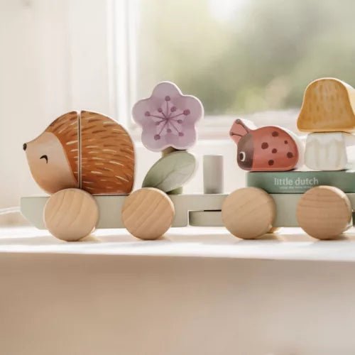Little Dutch® Vonat építőelemekkel süni - Fairy Garden - Little Dutch - Készségfejlesztők - OduStore