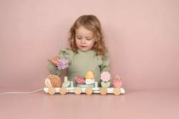 Little Dutch® Vonat építőelemekkel süni - Fairy Garden - Little Dutch - Készségfejlesztők - OduStore