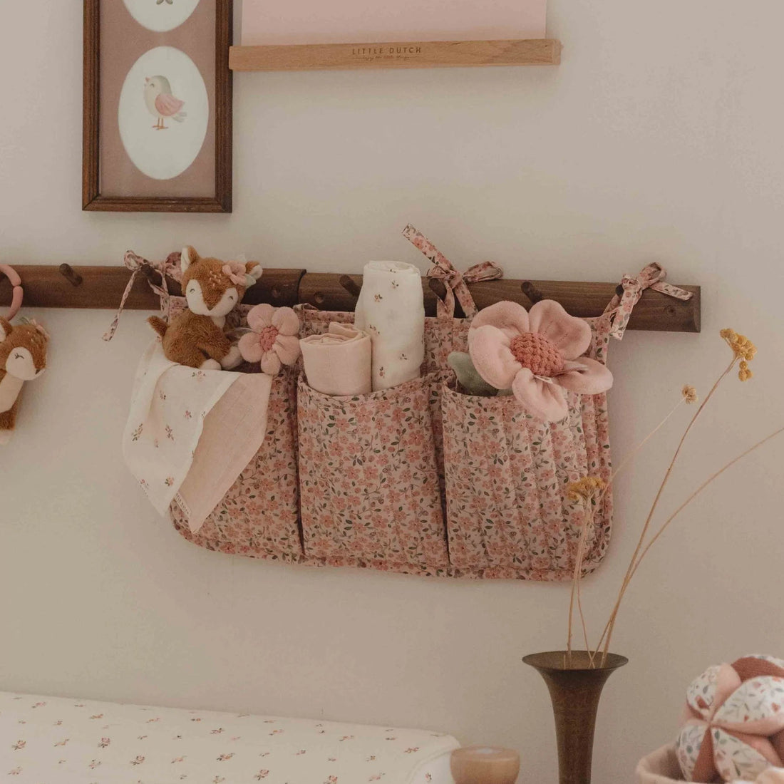 Little Dutch® Zsebes tároló kiságyra - Floral - Little Dutch - Textil - OduStore