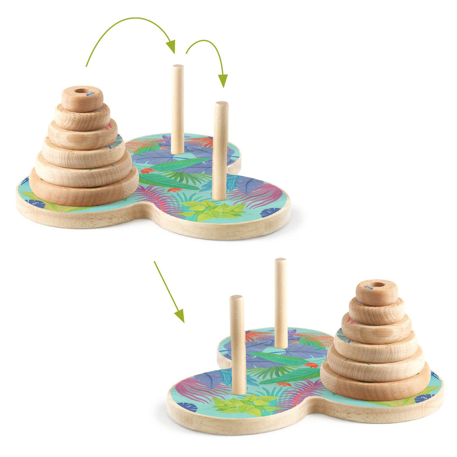 Djeco® Logikai játék - Toronyépítő - Tour d'Hanoï