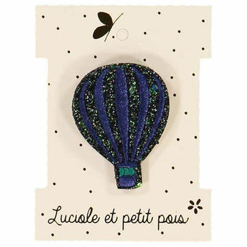 Luciole et petit pois® Kitűző hőlégballon - kék - Luciole et Petit Pois - Ékszerek, kellékek