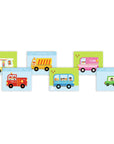 Djeco Magnetic Picture Puzzle - Variations for 12 Vehicles - Inzebox Vehicles