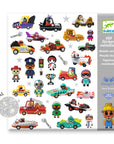 Djeco CRAZY MOTORS Matricák - A Crazy Motors Világa
