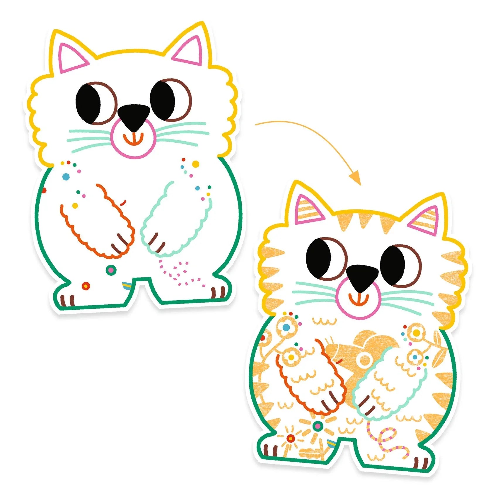 Djeco Surprise Coloring - Domestic Animals - Domestic animals