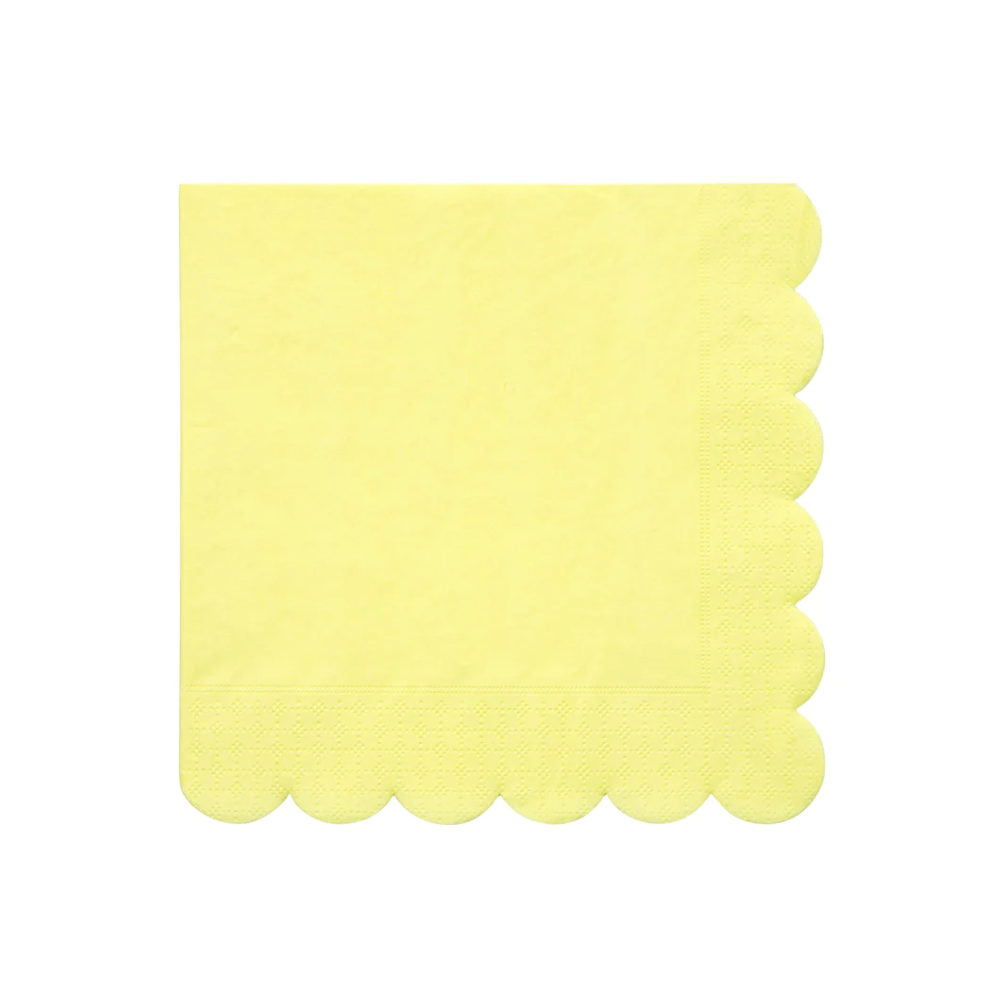 Meri Meri® Sárga szalvéta (x20) - Meri Meri - Ünnepi kellékek - OduStore