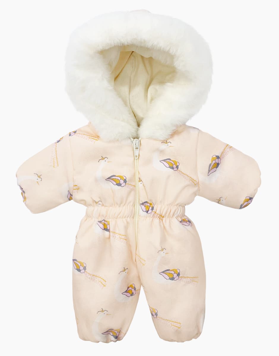 Minikane® Játékbaba síoverál - Gigi Peacocks pink ski suit