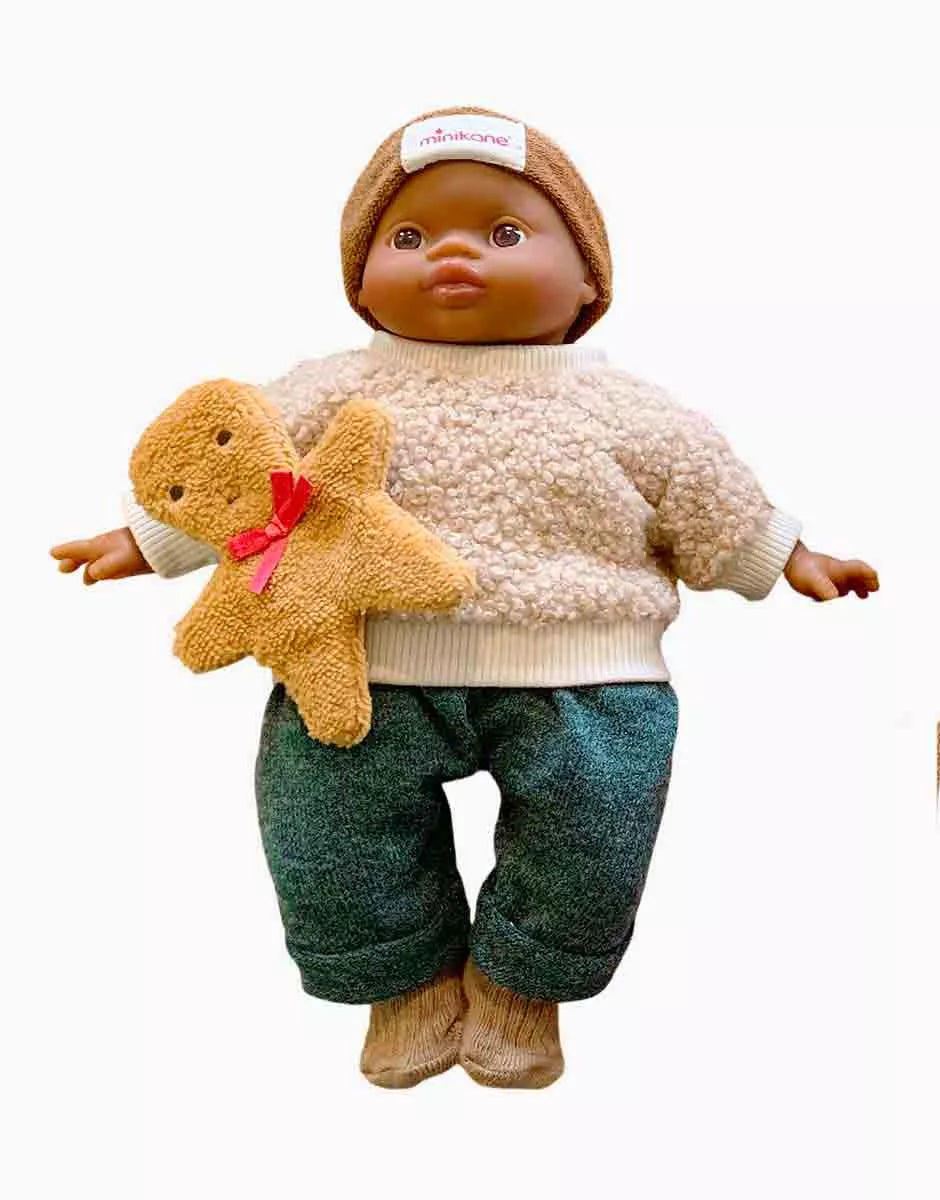 Minikane® Játékbabaruha - Gingerbread Man 3 Részes Szett