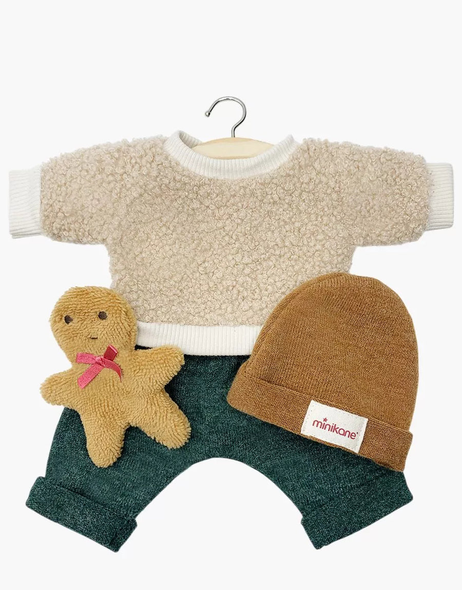 Minikane® Játékbabaruha - Gingerbread Man 3 Részes Szett