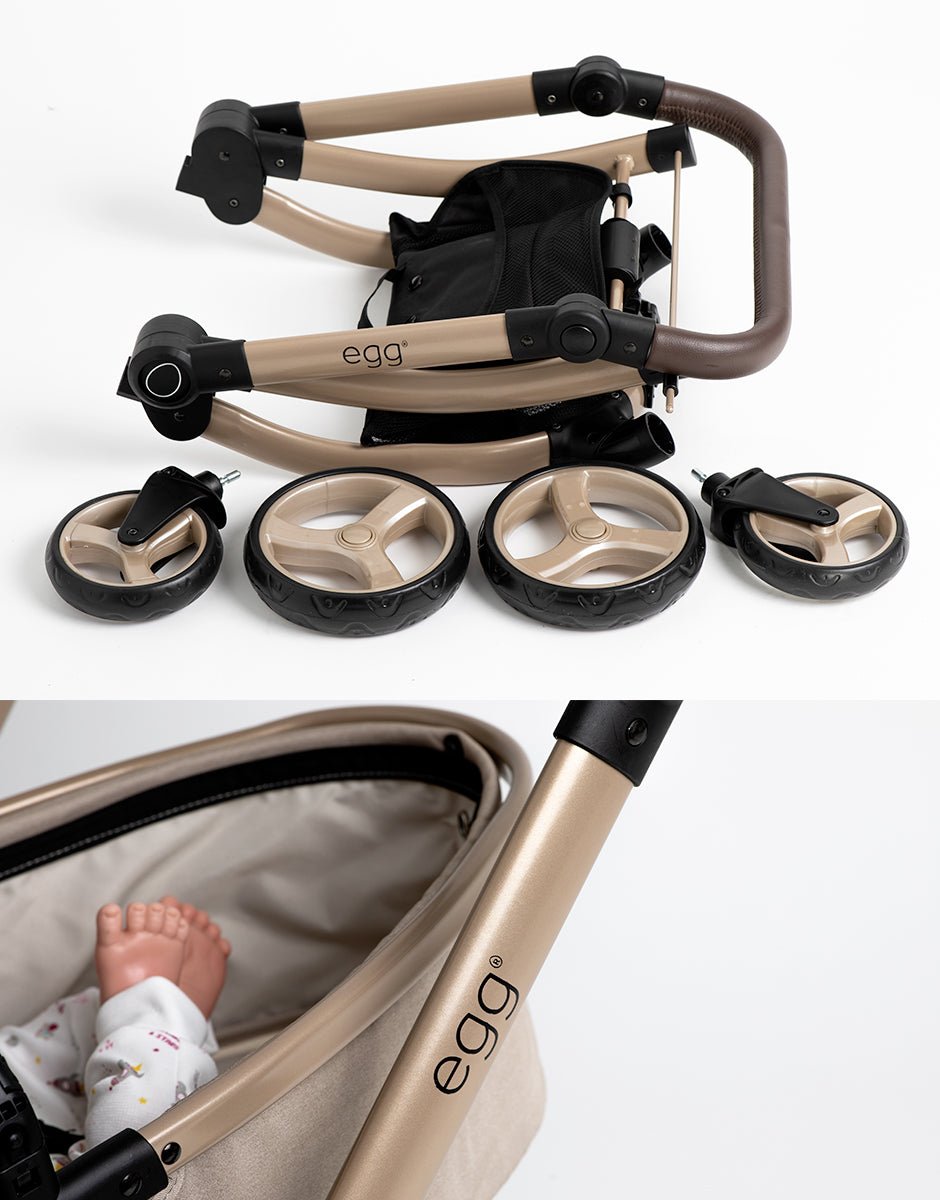 Minikane® Játék babakocsi - x EGG - Deluxe 2 az 1 - ben (kiállított darab) - Minikane - Játékbabák - OduStore