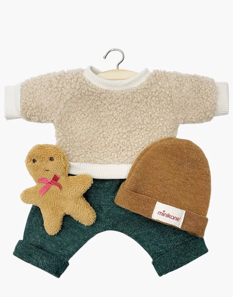 Minikane® Játékbabaruha - Gingerbread Man 3 Részes Szett - Minikane - Játékbabák - OduStore