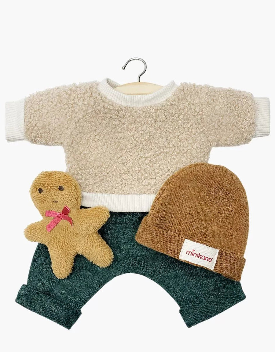 Minikane® Játékbabaruha - Gingerbread Man 3 Részes Szett - Minikane - Játékbabák - OduStore