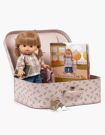 Minikane Bőröndös Játékbaba - Zoé's First Day of School