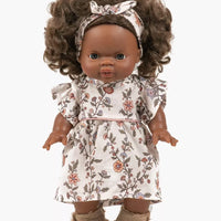 Minikane Játék Babaruha -Robe Daisy et son headband à noeud rond en coton Gisèle