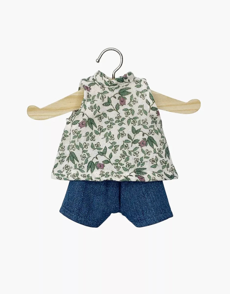 Minikane®  Játékbabaruha - Iva Tank Top Farmernadrággal