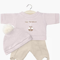 Minikane® Játékbabaruha - Ensemble sweat en molleton rose pétale