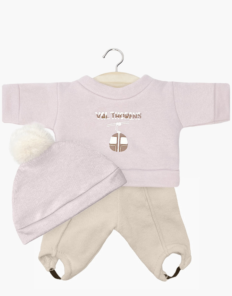 Minikane® Játékbabaruha - Ensemble sweat en molleton rose pétale