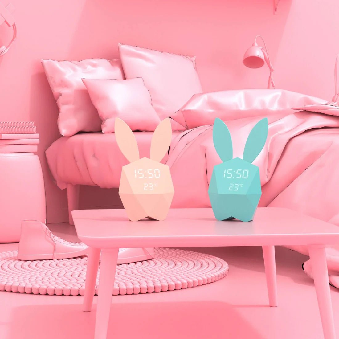 MOB® Cutie Clock ébresztőóra - Rose - Mob - Lakberendezési kiegészítő - OduStore