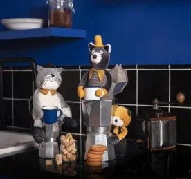 Moulin Roty Macskabajusz - Ferdinánd világosszürke cica plüss (31 cm) - Moulin Roty - Plüssök