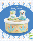 Djeco Moving Figure Music Box - Bear and Owl - BabyMusic