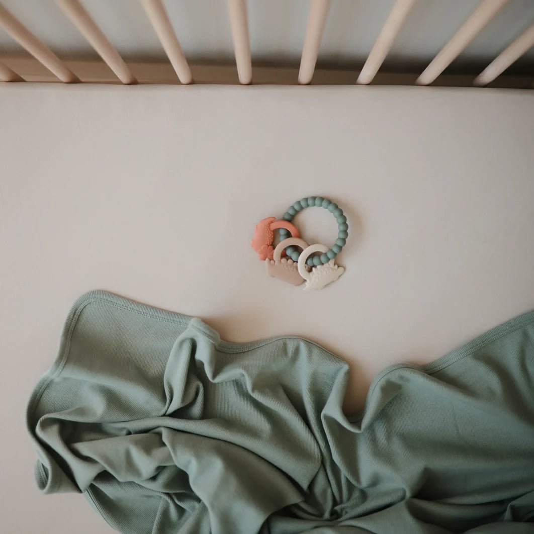 Mushie® Gyöngy rágóka - Dinó - Mushie - Babajátékok - OduStore