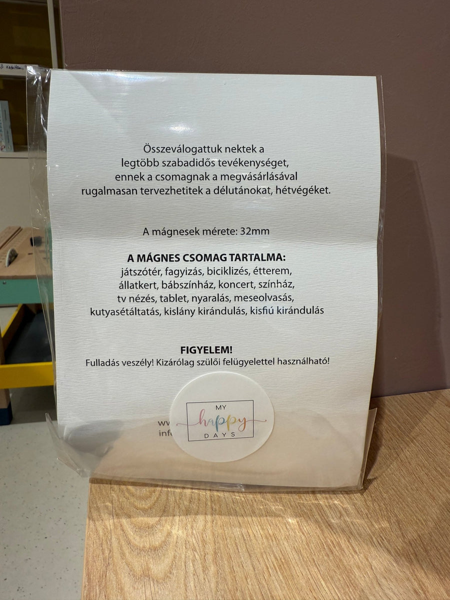 Myhappydays® Szabadidõs mágnes csomag - myhappydays - Dekoráció - OduStore