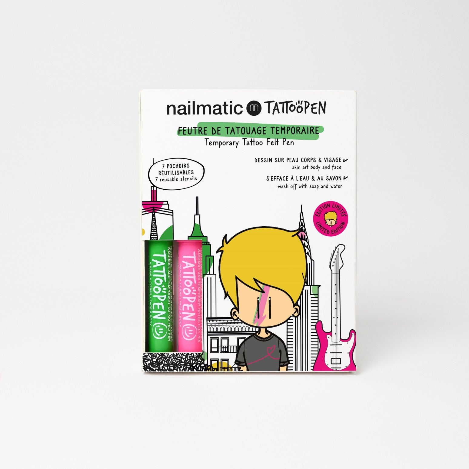 Nailmatic® Tattoo pen szett sablonnal New York by Jo Little - Nailmatic - Tetoválás