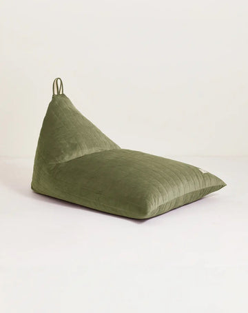 Nobodinoz® Eco - Velvet Essaouira Hosszú Babzsák - Olive Green - Nobodinoz - Lakberendezési kiegészítő - OduStore