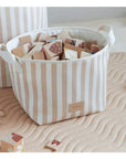 Nobodinoz® Játéktartó - taupe stripes/natural - Nobodinoz - Textil