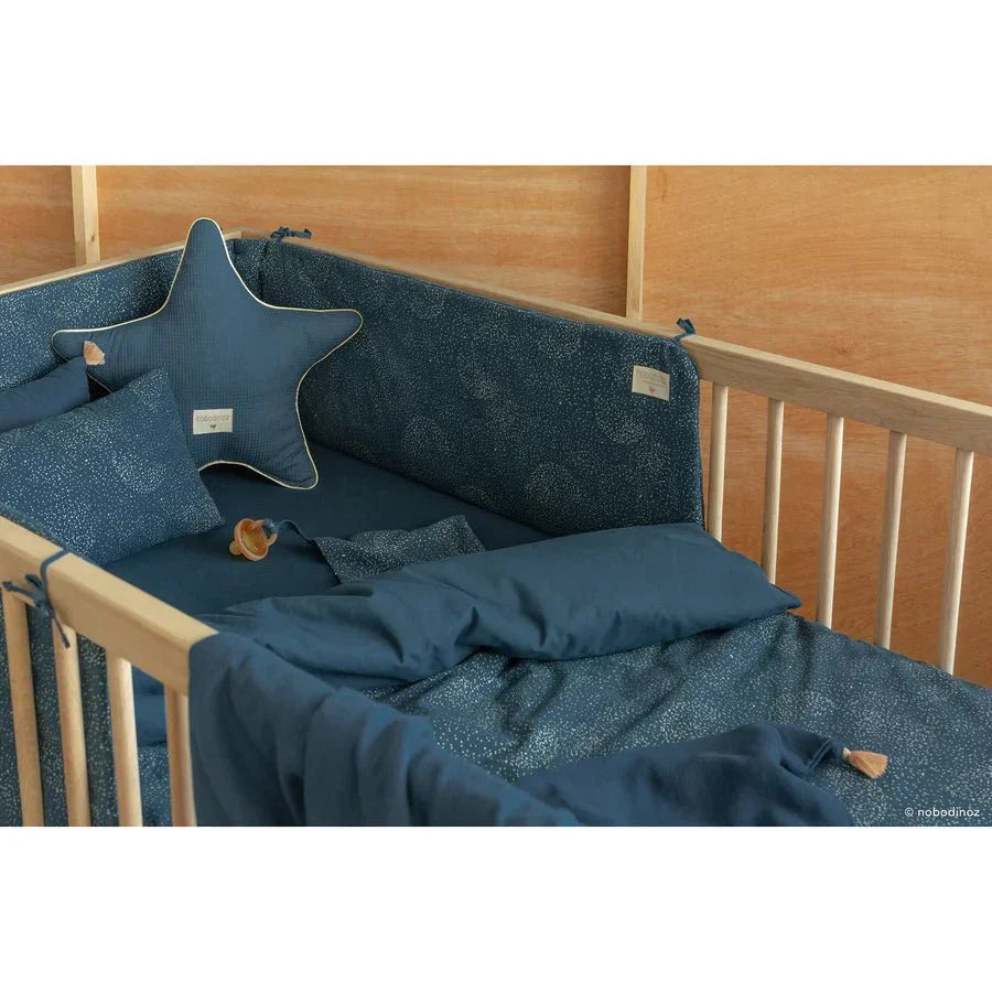 Nobodinoz® Kiságy rácsvédő - gold stella/night blue - Nobodinoz - Textil