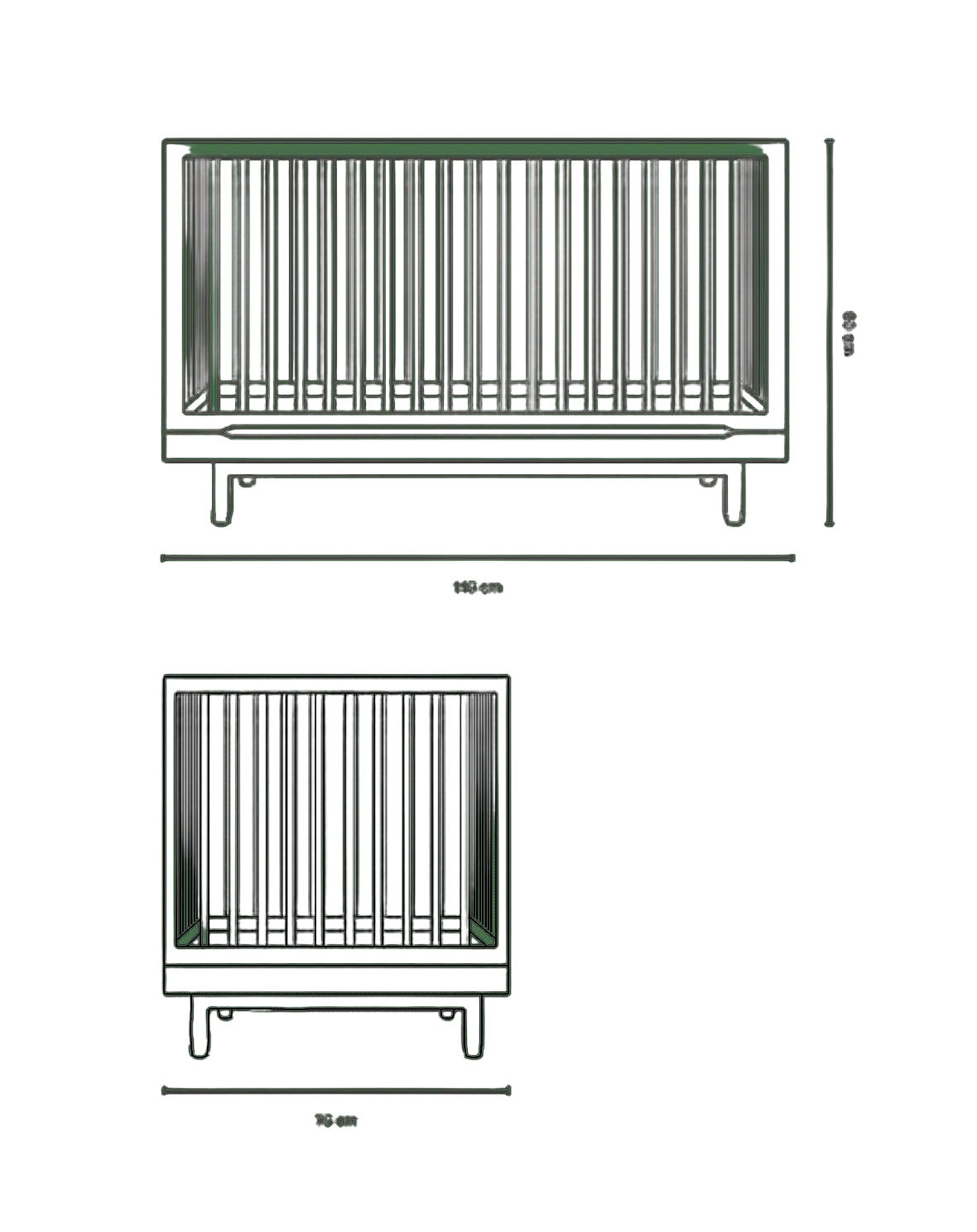 Nobodinoz® Pure oak wood evolving crib + junior kit - Nobodinoz - Bútor szett - OduStore