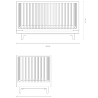 Nobodinoz® Pure oak wood evolving crib + junior kit - Nobodinoz - Bútor szett - OduStore