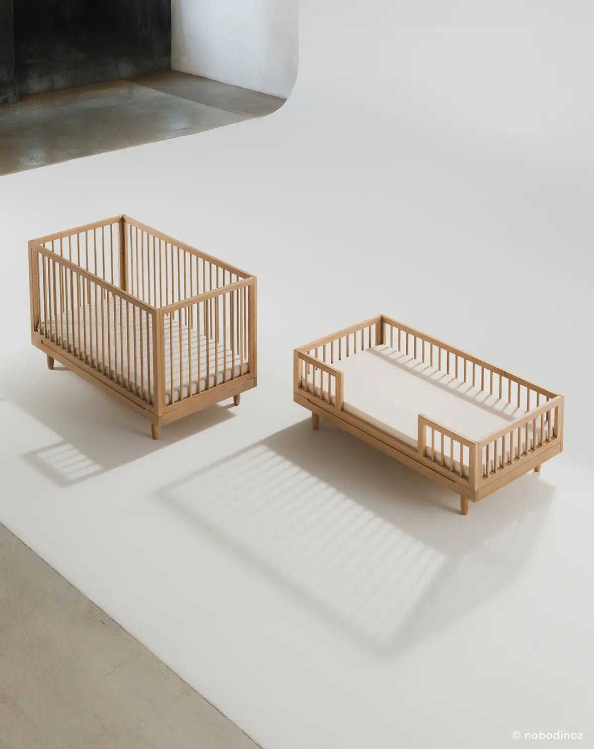 Nobodinoz® Pure oak wood evolving crib + junior kit - Nobodinoz - Bútor szett - OduStore