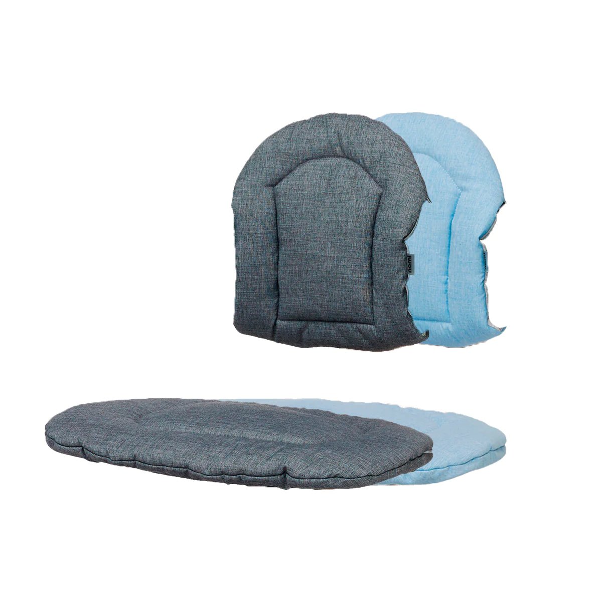 Nomi® Kétoldalas párna - Dark Grey/Pale Blue - Nomi - Etetőszék