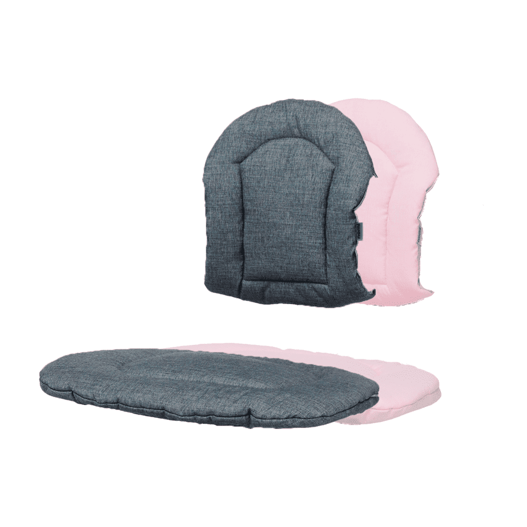 Nomi® Kétoldalas párna - Dark Grey/Pale Pink - Nomi - Etetőszék