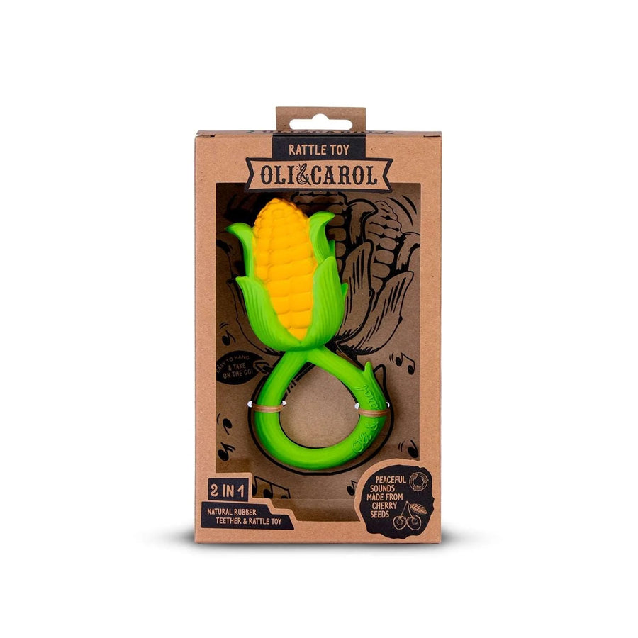 Oli&Carol® Corn rattle toy - kukorica csörgő - OduStore - Textíliák, cumi, rágóka - Oli&Carol