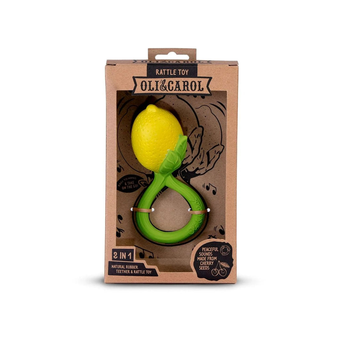 Oli&Carol® Lemon - Csörgő/rágóka - Oli&Carol - Babajátékok - OduStore