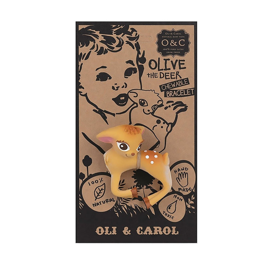 Oli&Carol® Olive the Deer™ - rágóka karkötő - OduStore - Textíliák, cumi, rágóka - Oli & Carol