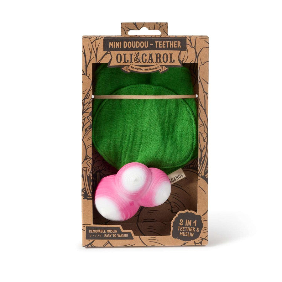 Oli&Carol® Ramona the radish mini doudou - teether - Oli&Carol - Babajátékok - OduStore