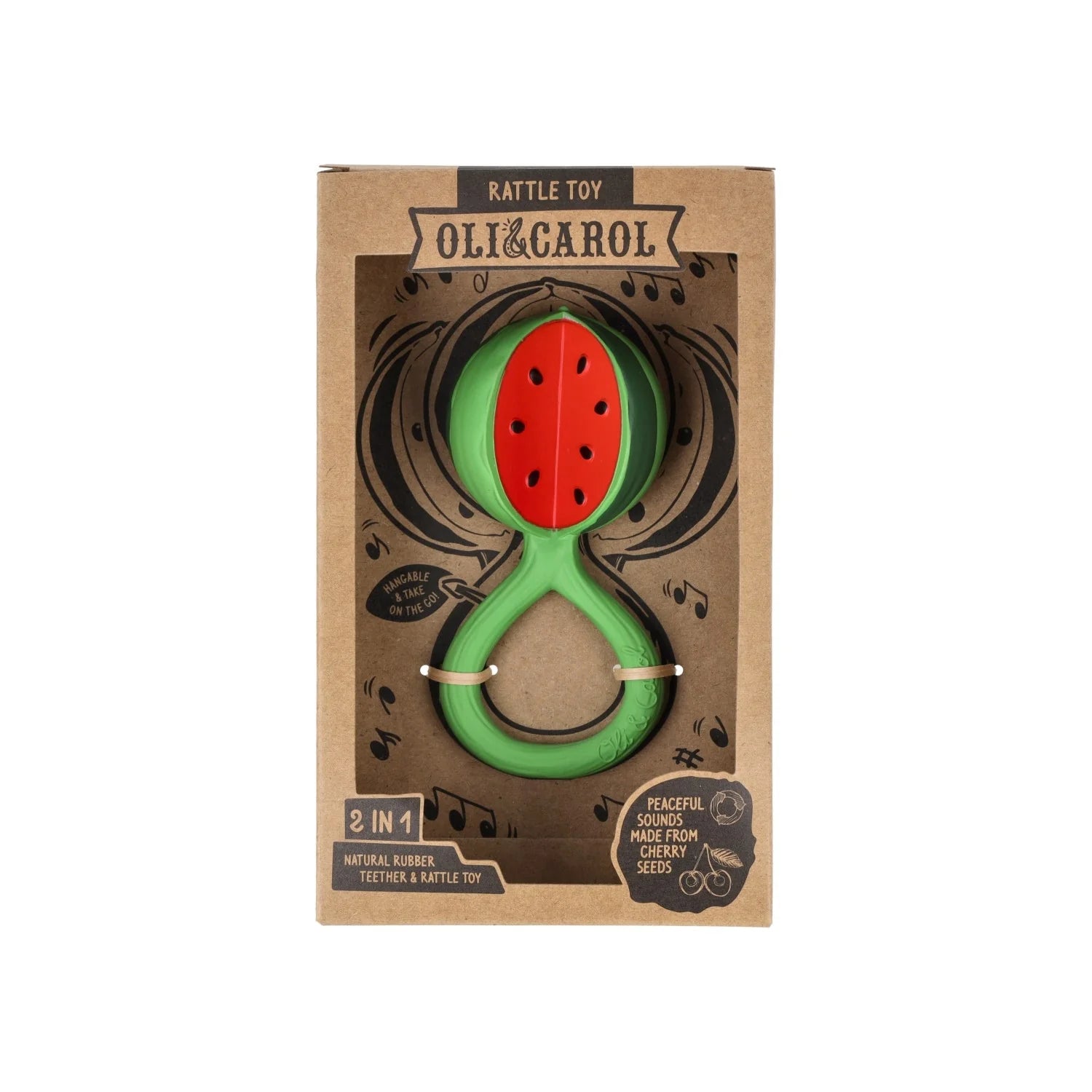 Oli&Carol® Watermelon - Csörgő/rágóka - Oli&Carol - Babajátékok - OduStore