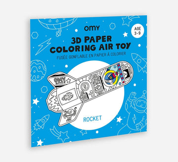 OMY® Felfújható 3D színező - Rocket - OduStore - Kreatív - OMY