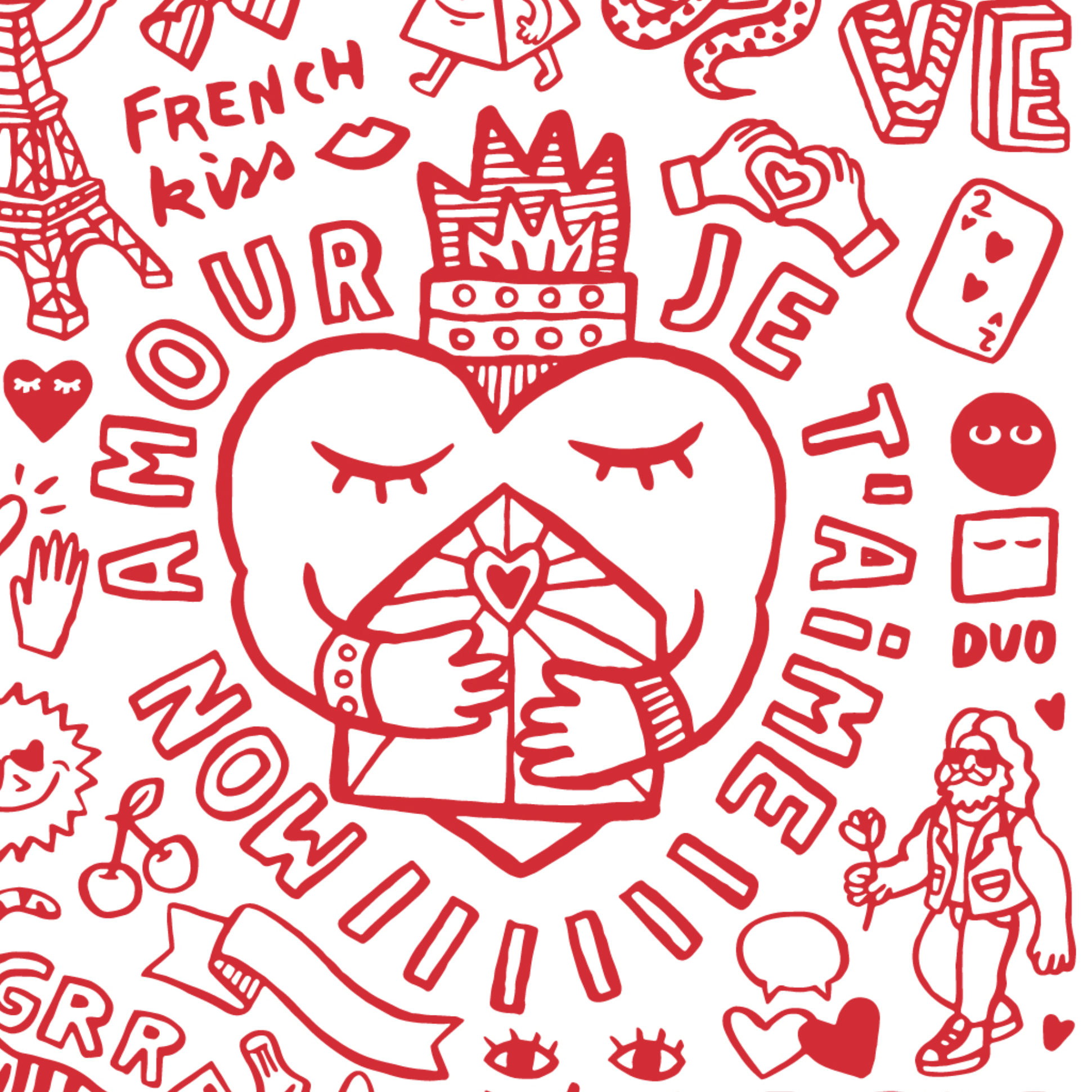 OMY® Mini színező poszter - Amour - OMY - Kreatív