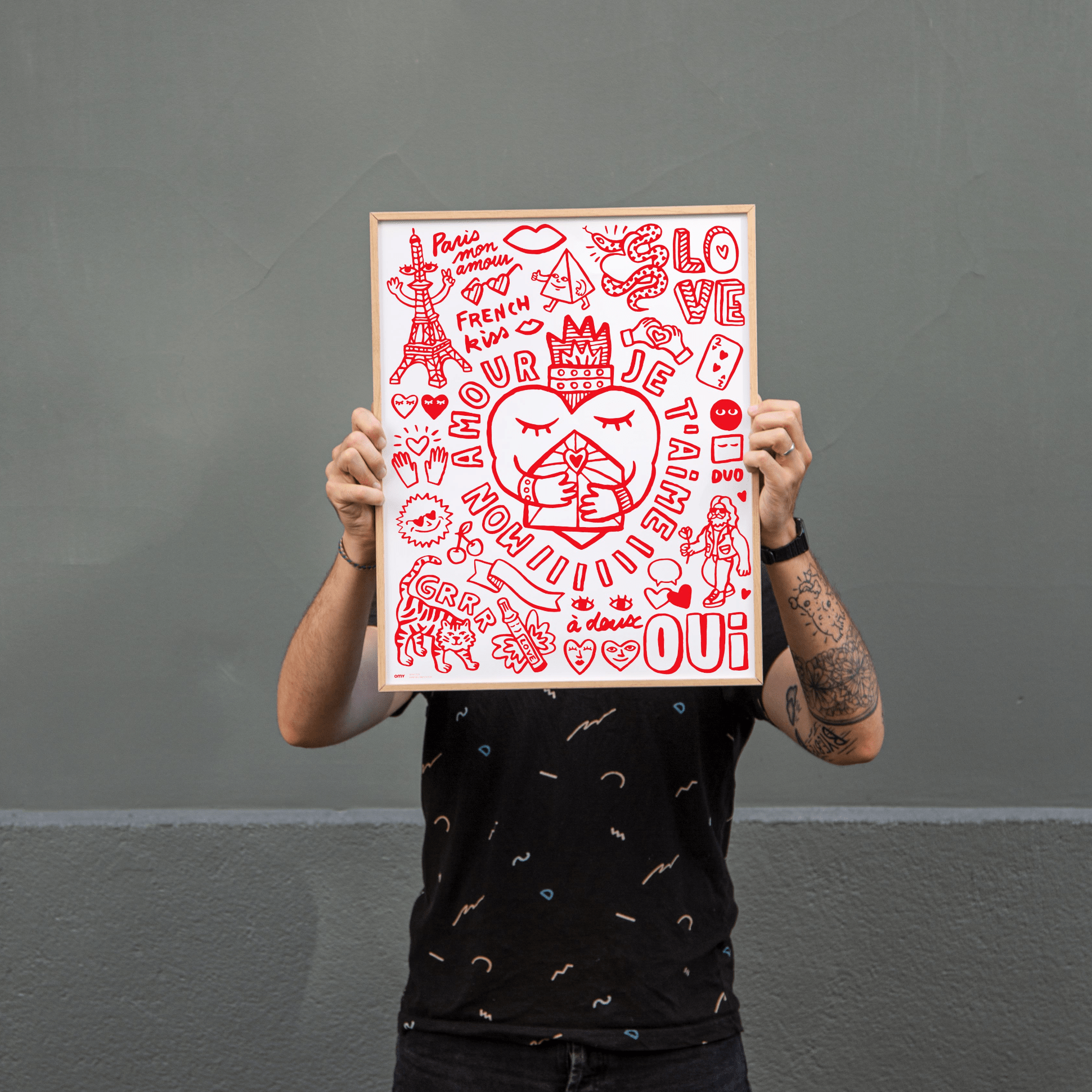 OMY® Mini színező poszter - Amour - OMY - Kreatív