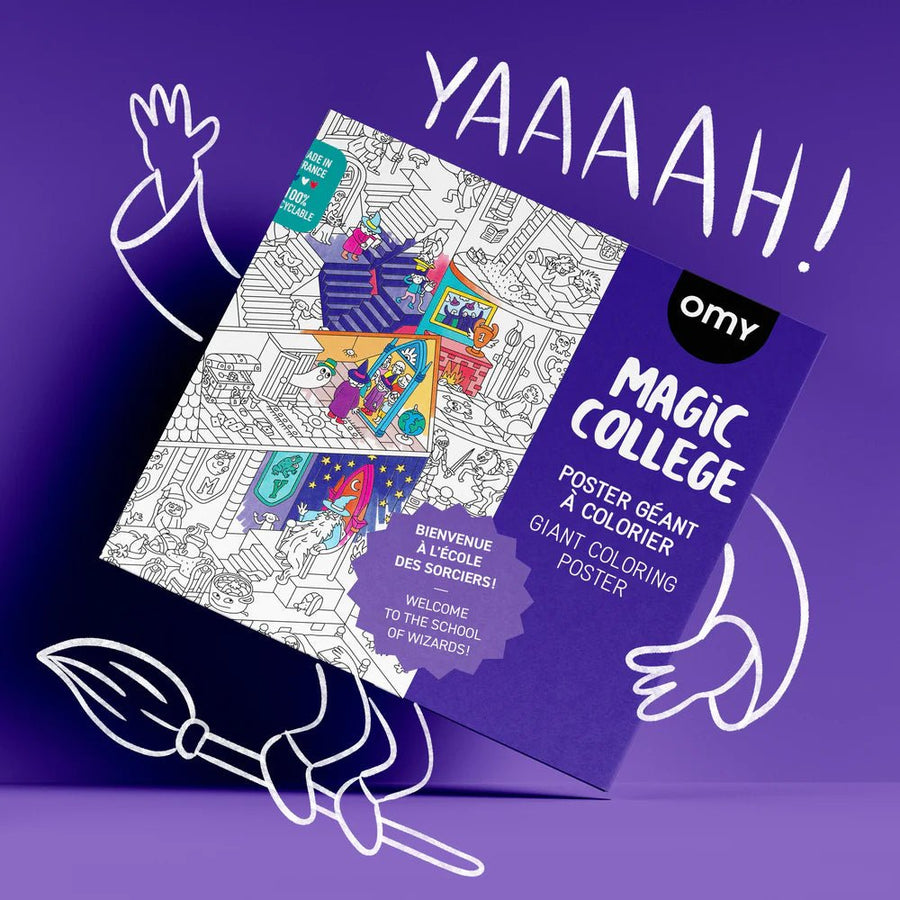OMY® Színező poszter - Magic College - OMY - Kreatív - OduStore